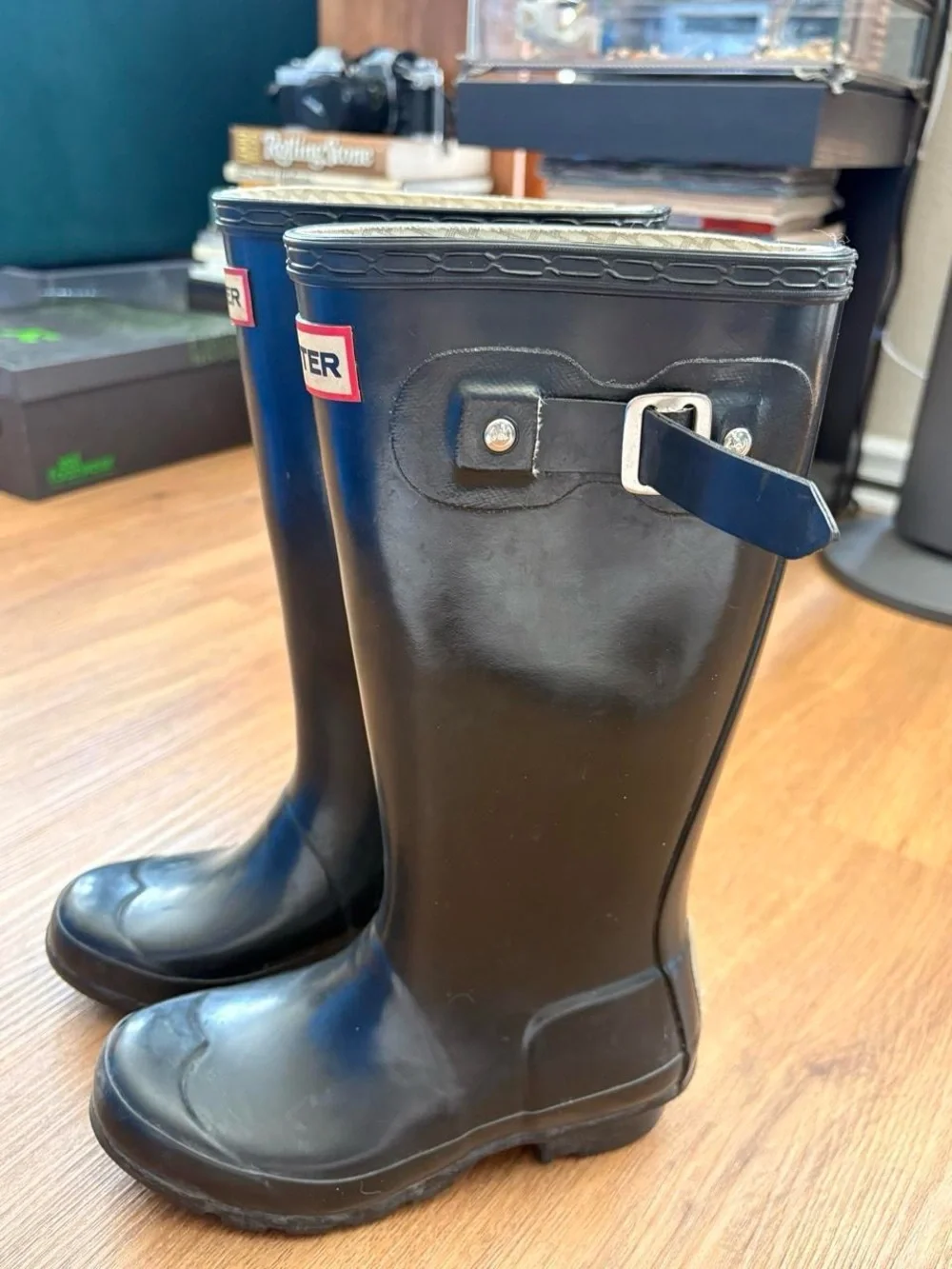 Black Hunter rain boots size US 3G